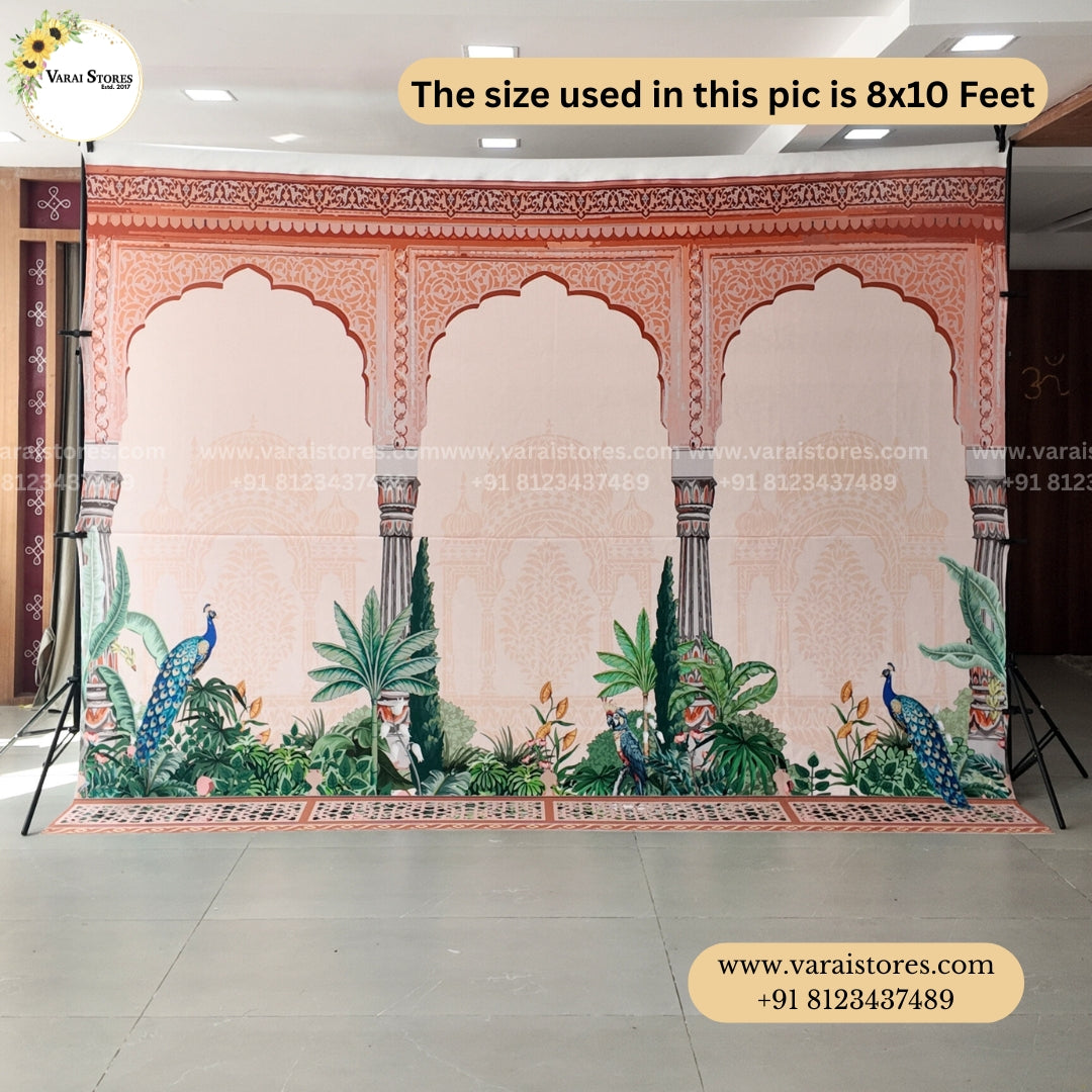 Jaipur Palace Garden    -  Fabric With Pole Pocket