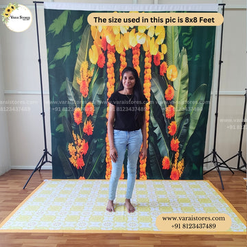 Banana Leaf Decor   - Fabric With Pole Pocket