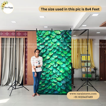 Banana Leaf - Fabric (8x4) Feet With Pole Pocket