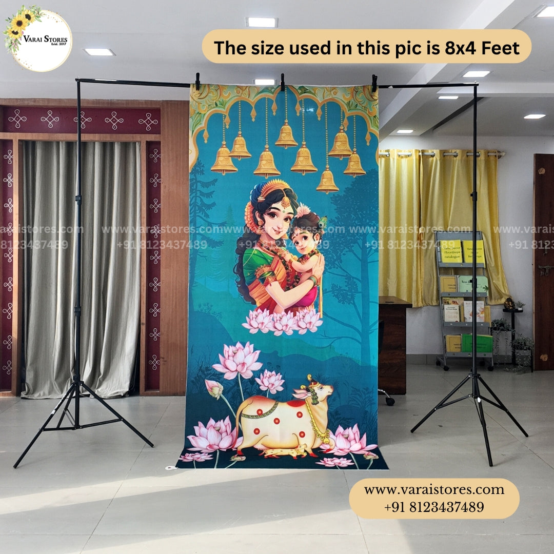 Annaprasana BOY - Fabric (8x4) Feet With Pole Pocket