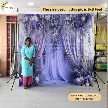 Lavender Drapes   - Fabric With Pole Pocket