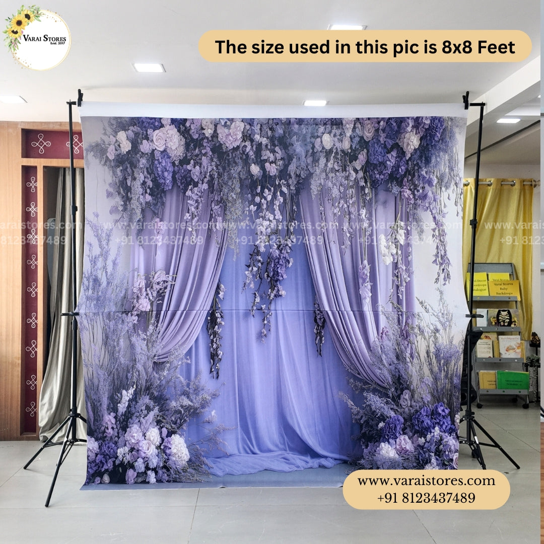 Lavender Drapes   - Fabric With Pole Pocket