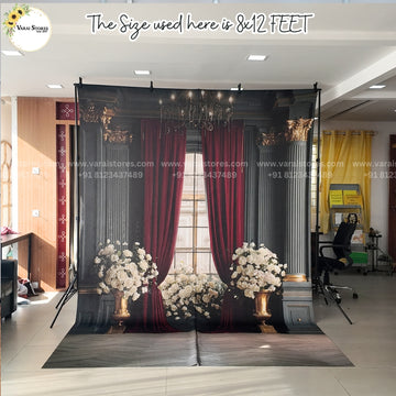 Imperial Rose Palace With Floor   - Fabric (8x12) Feet