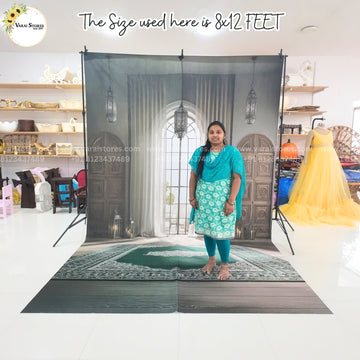 Royal Arch Serenity With Floor  - Fabric (8x12) Feet