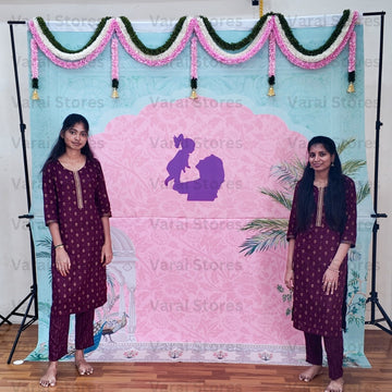Pastel Baby Shower  - Fabric With Pole Pocket