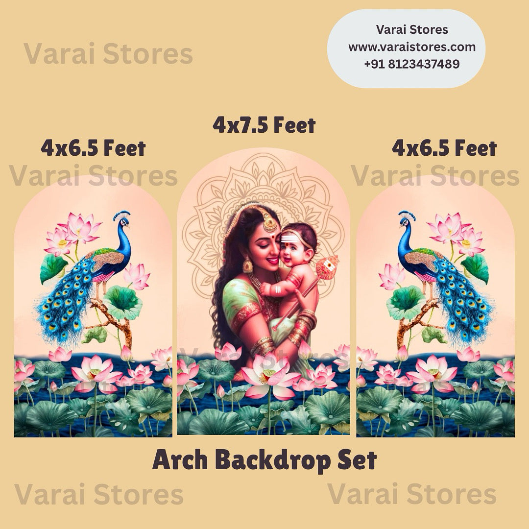 Murugar Arch Backdrop Set
