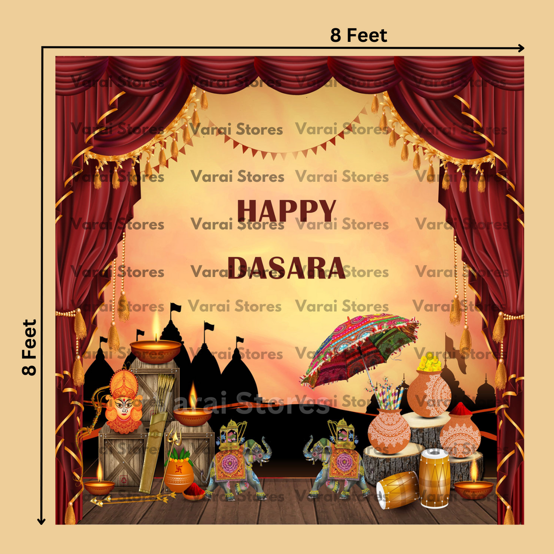 Dasara - Fabric With Pole Pocket