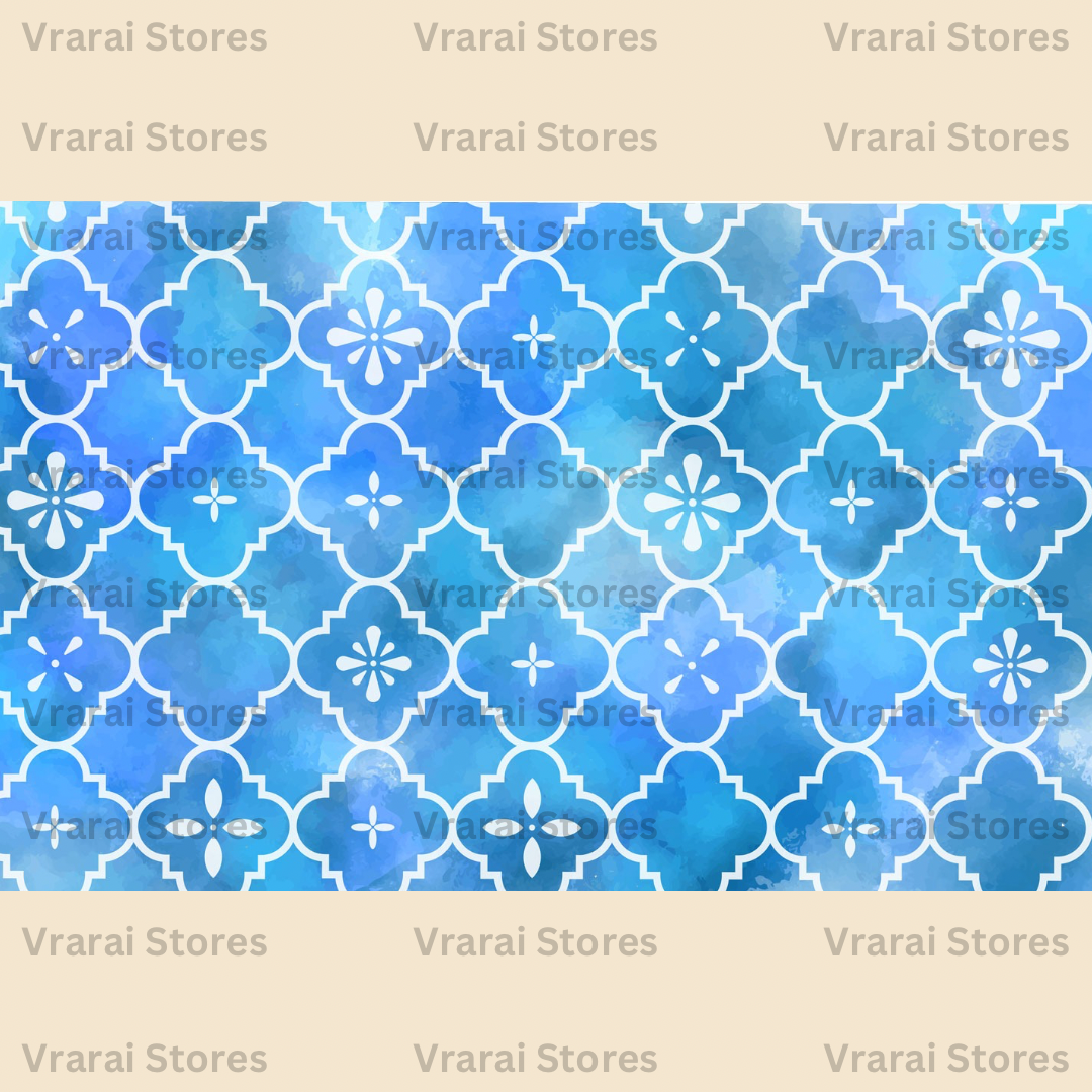 Indigo Marble - Fabric (5x8) Feet