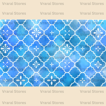 Indigo Marble - Fabric (5x8) Feet