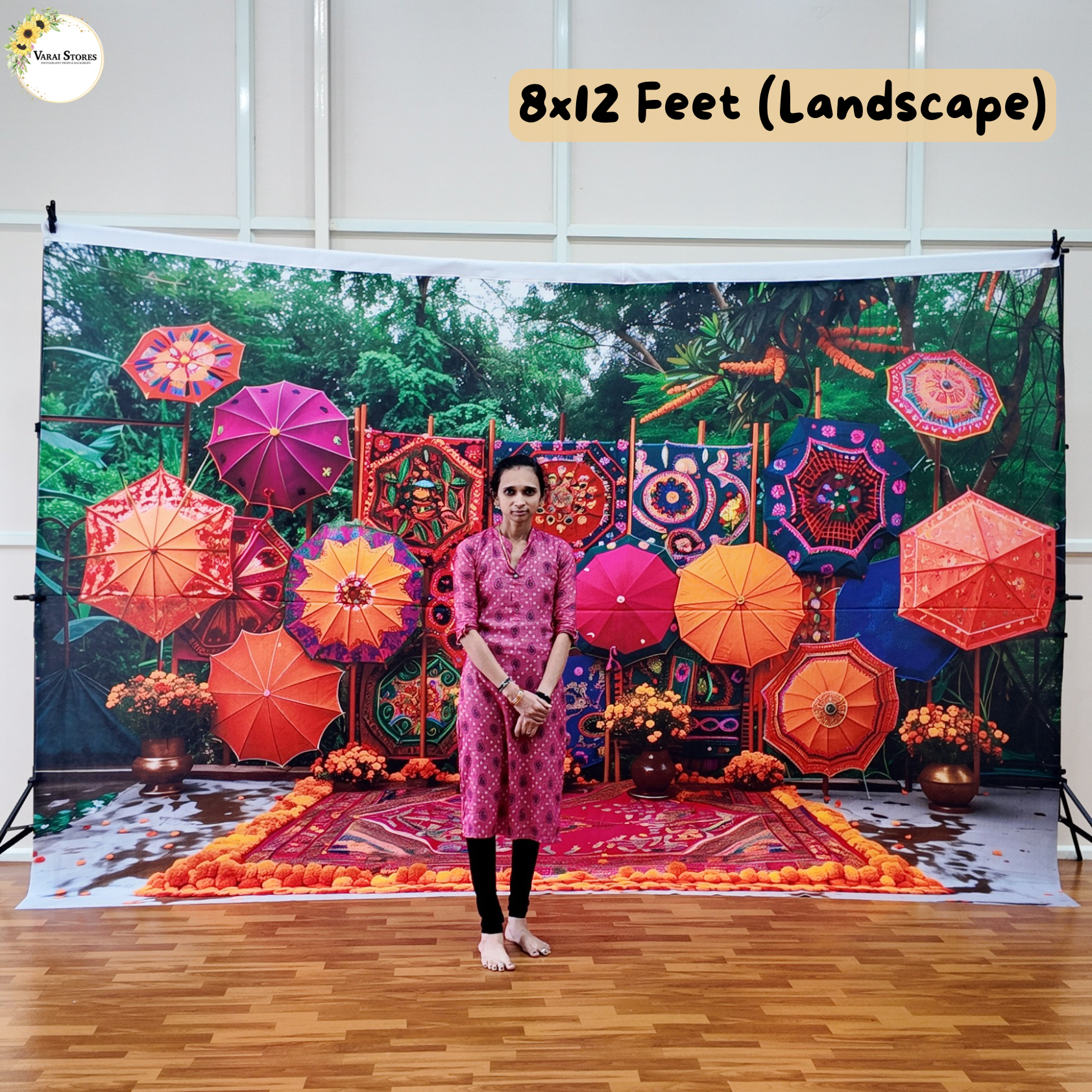 Colourful Umbrella - Fabric With Pole Pocket