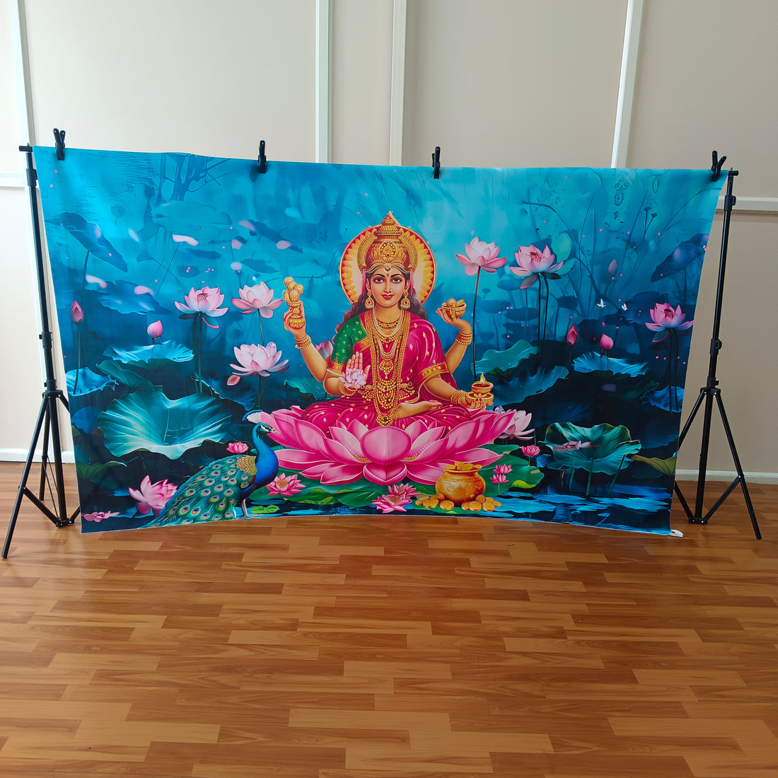Mahalakshmi (Type 3) - Printed Fabric (Pre order) - (5x8) Feet