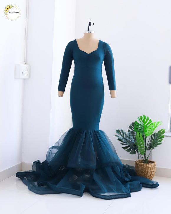 Stella Maternity Gown - Emerald