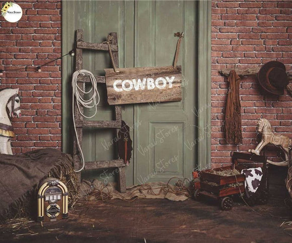 Cow Boy Type 1 - Fabric (5x7) Feet