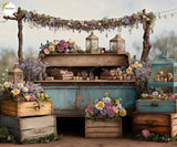 Flower Party- Fabric (5x8) Feet