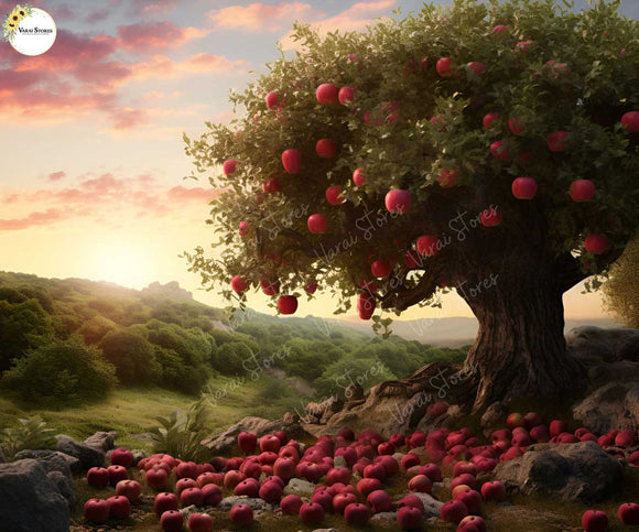 Apple Tree - Printed Baby Backdrops - Fabric(Pre Order)