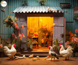 Farm House (Type 2) - Printed Baby Backdrops - Fabric(Pre Order)