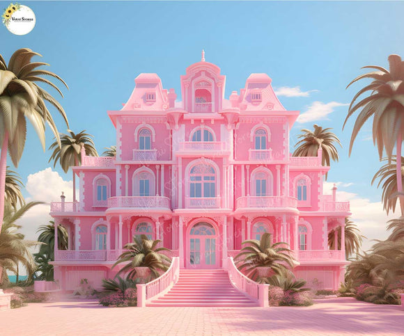 Barbie House - Fabric (5x7) Feet