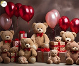 Teddy Gift - Printed Baby Backdrop - FABRIC (PRE ORDER)