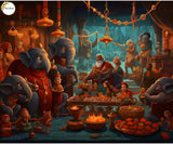 Homam - Fabric (5x7) Feet