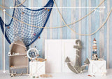 Sailing To The Sea - Printed Baby Backdrop - FABRIC (PRE ORDER)