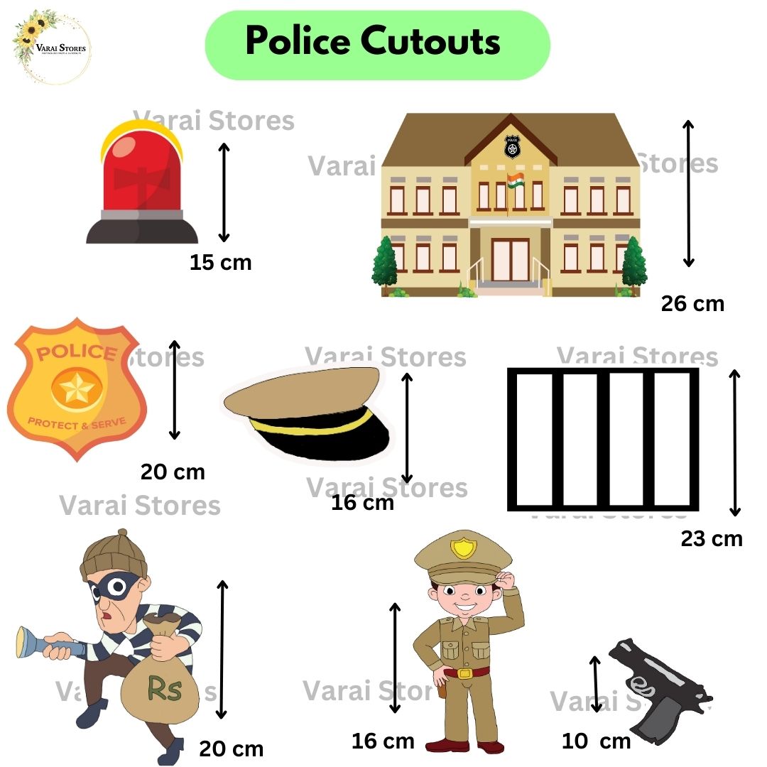 Police  Theme Cutouts