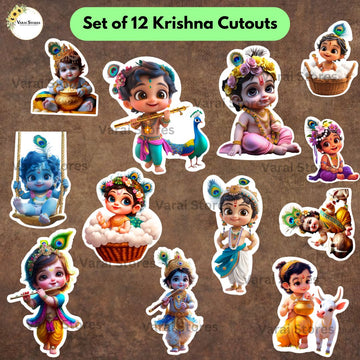 Krishna  Cutouts (Set Of 12)