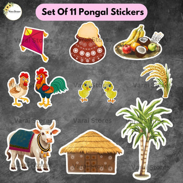 Pongal/ Sankranti Stickers (Set Of 11)