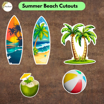 Summer Beach Theme Cutouts