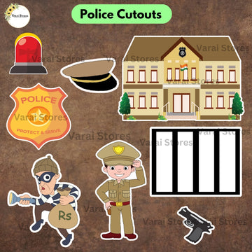 Police  Theme Cutouts