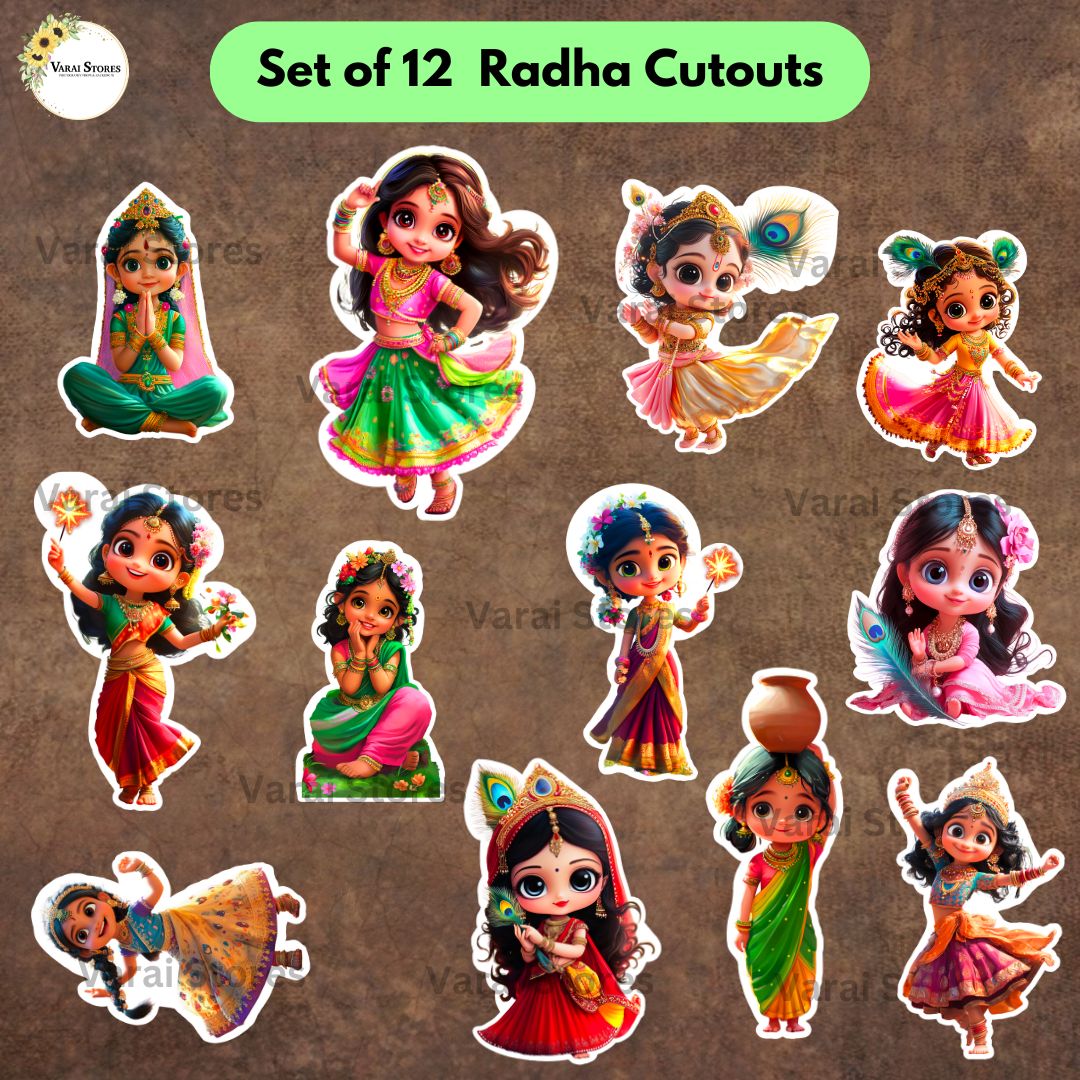 Radha Cutouts (Set Of 12)