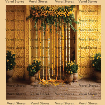 Haldi  - Fabric (8x8) Feet With Pole Pocket