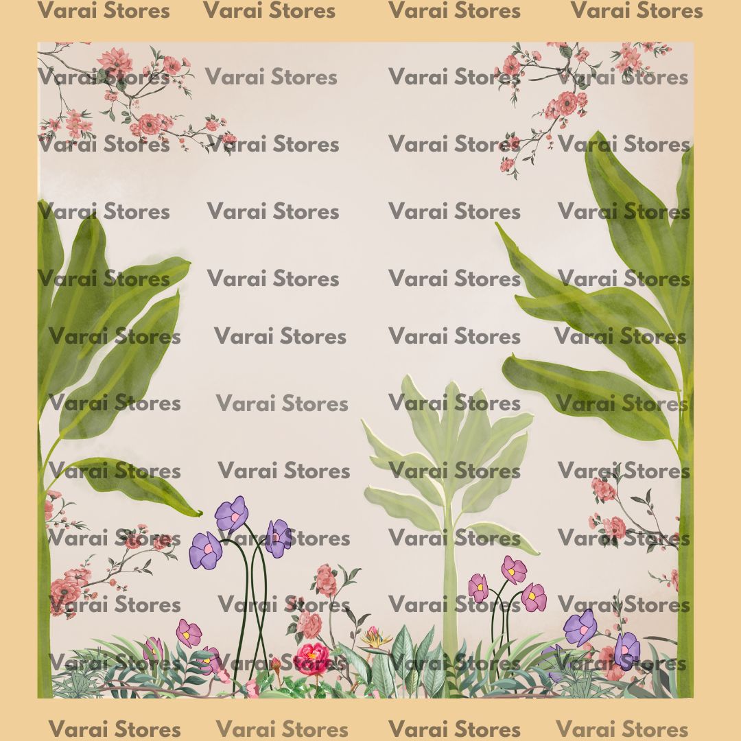 Decor Customised Backdrop - 106  (Whatsapp for placing order) Size: 8x8  Feet