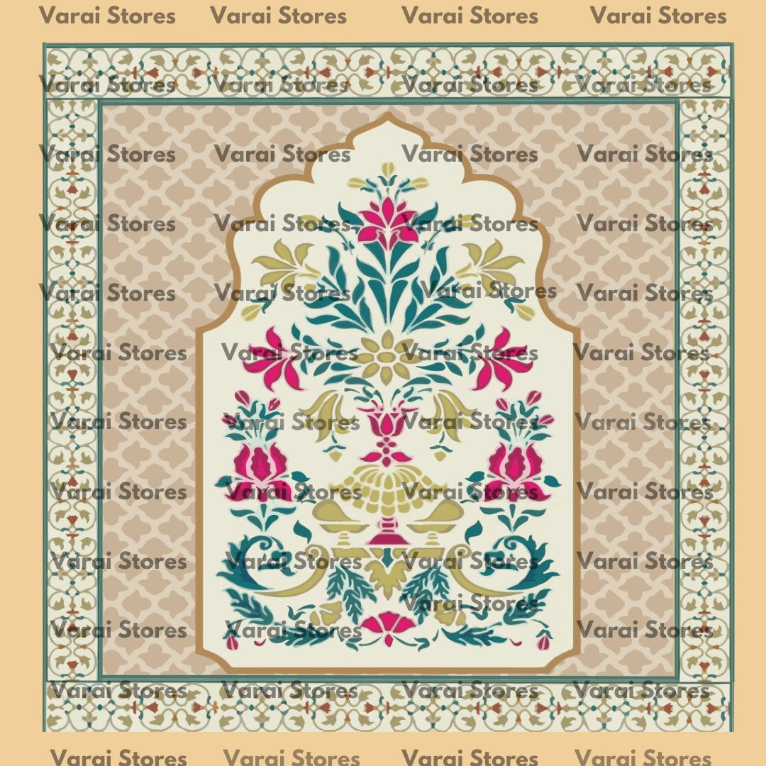 Pink Marble Flower  - Fabric With Pole Pocket