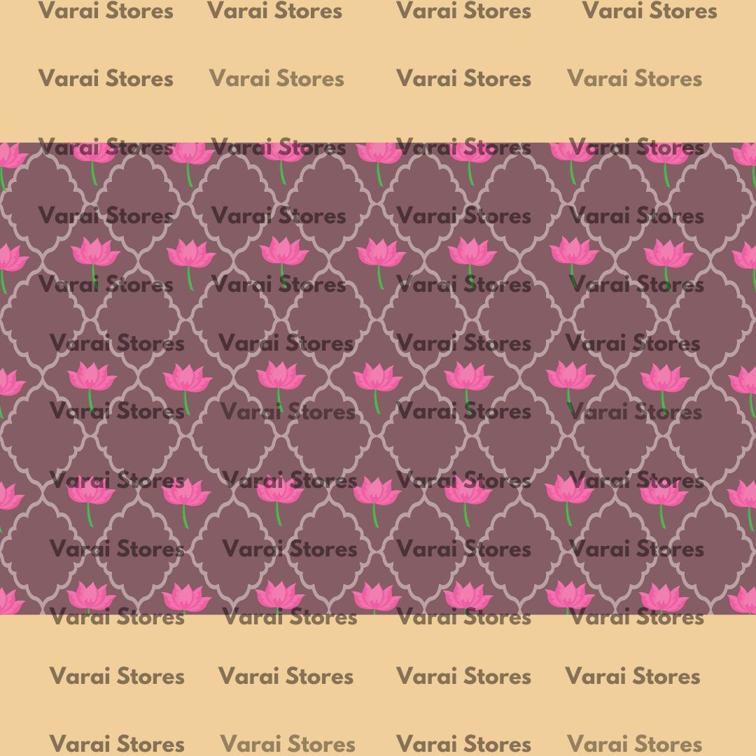 Diamond Lotus - Fabric Floordrop