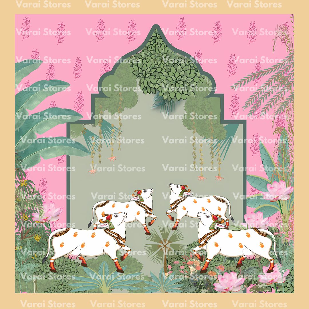 Pichwai Decor  Type 2 - Fabric With Pole Pocket