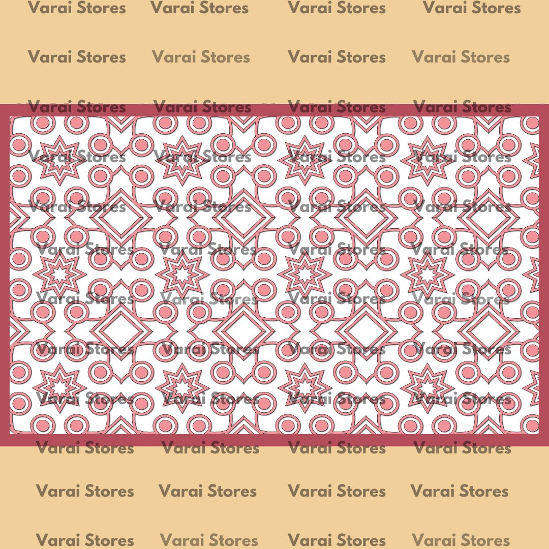 Crease Pattern Pink   - Fabric Floordrop