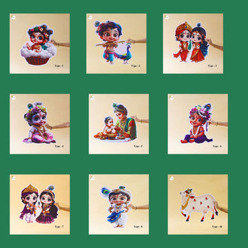 Radha Krishna Cutouts (5mm Foam Board)