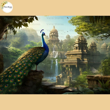 Peacock - Baby Printed Backdrops - PREMIUM FABRIC