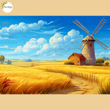 Summer Farm - Baby Printed Backdrops - PREMIUM FABRIC