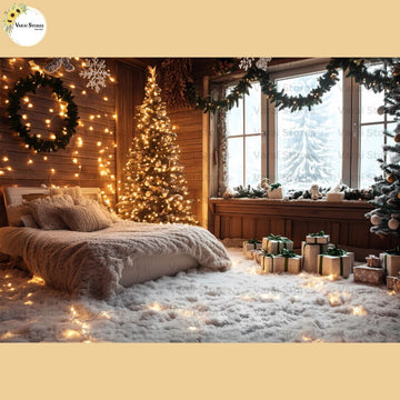 Christmas House - Baby Printed Backdrops - PREMIUM FABRIC