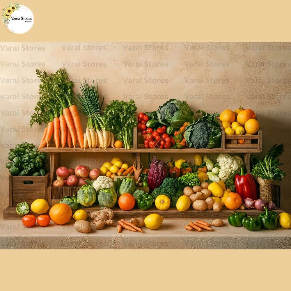 Vegetable Store - Fabric (5x7) Feet