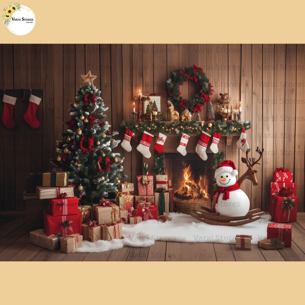 Santa Gifts - Baby Printed Backdrops - PREMIUM FABRIC