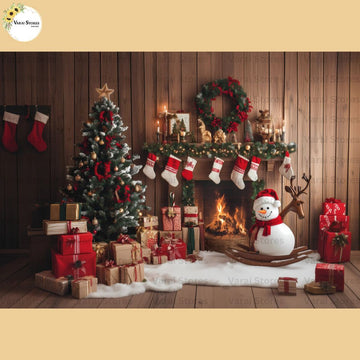 Santa Gifts - Baby Printed Backdrops - PREMIUM FABRIC