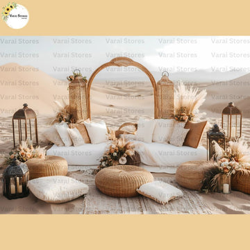 Desert Living Room - Fabric (5x7) Feet
