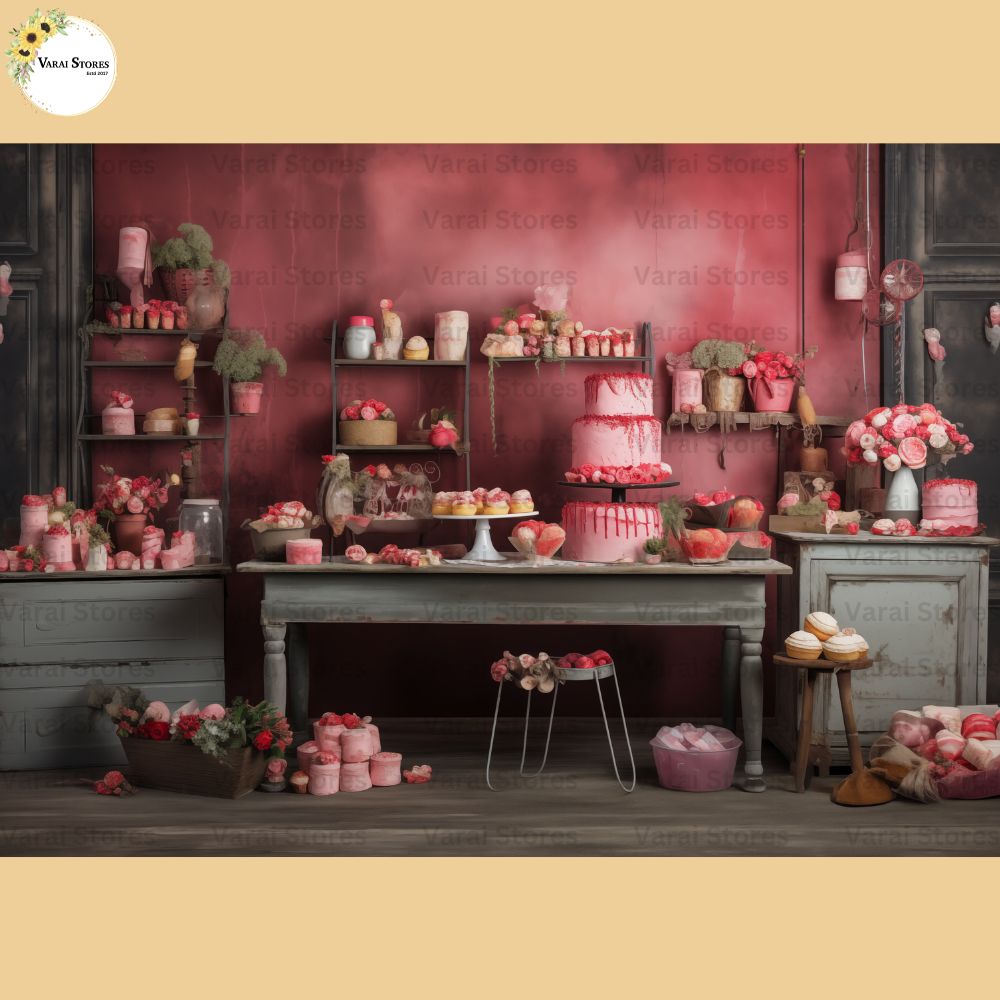 Home Bakery -  Baby Printed Backdrops - PREMIUM FABRIC