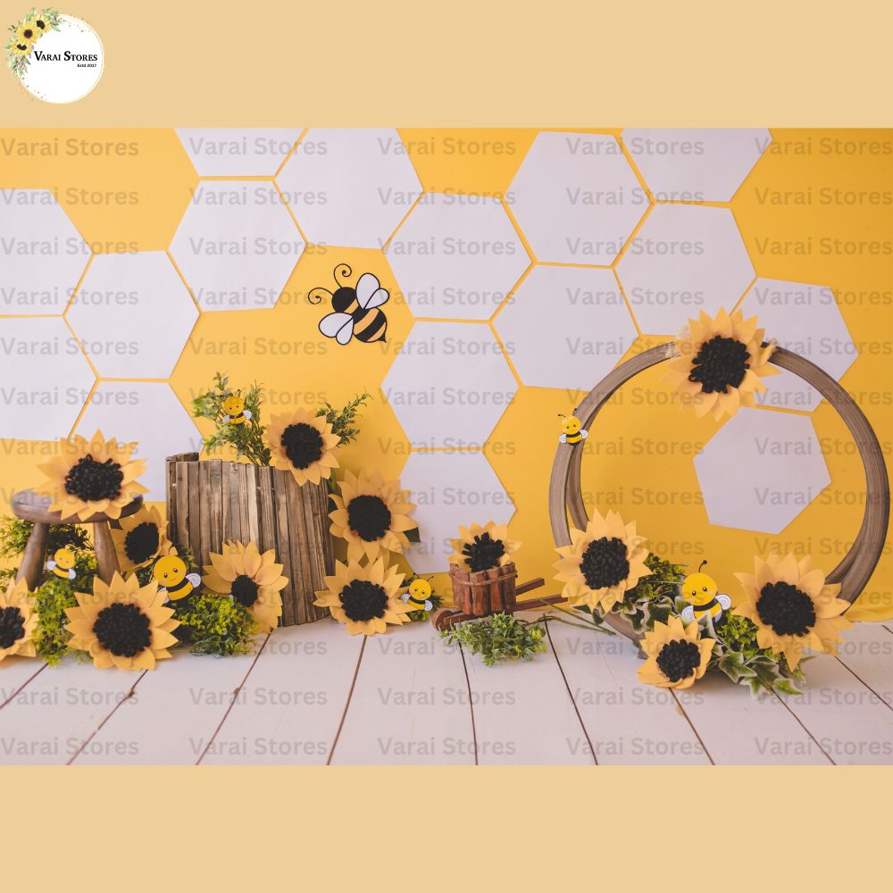 Flying Bee -  Baby Printed Backdrops - PREMIUM FABRIC