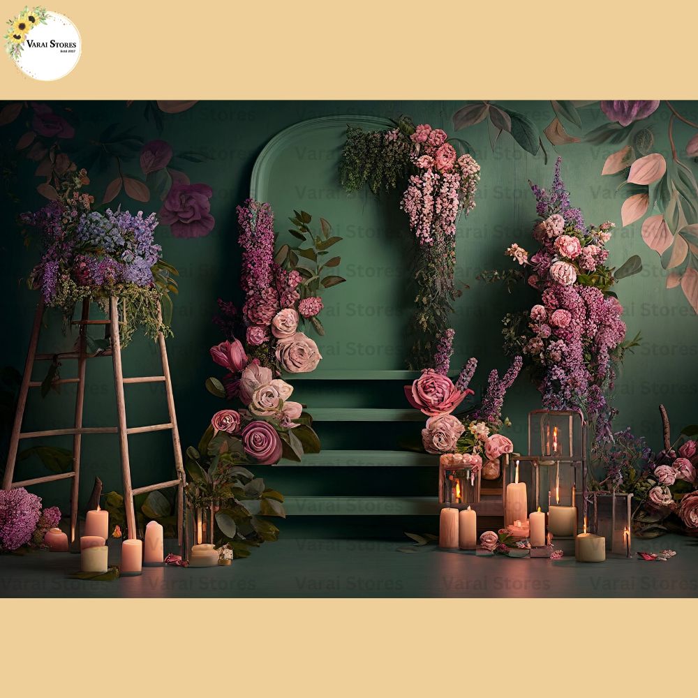 Vintage Spring -  Baby Printed Backdrops - PREMIUM FABRIC
