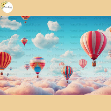 Parachute in Clouds - Fabric (5x7) Feet