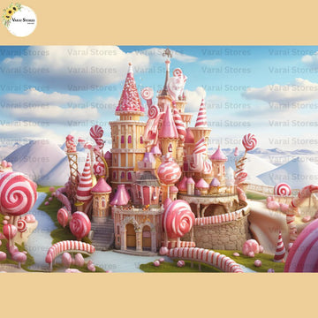Candy Clouds -  Baby Printed Backdrops - PREMIUM FABRIC