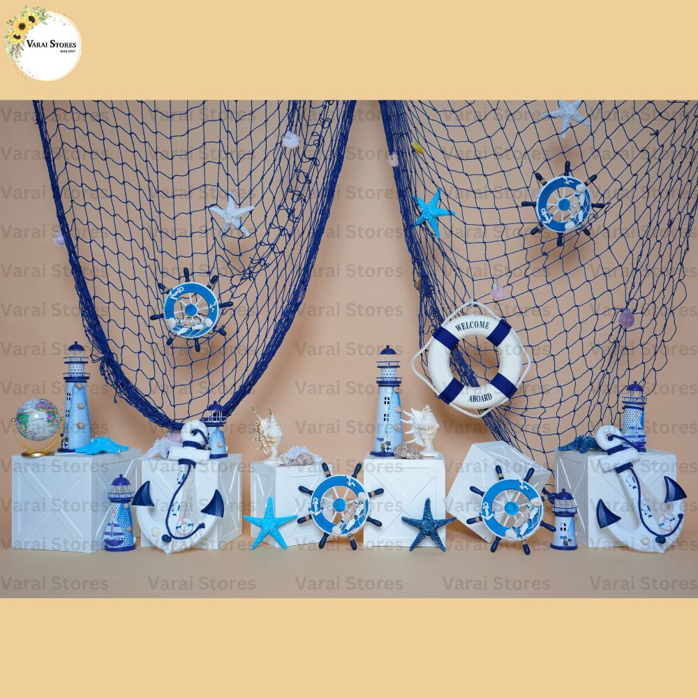 Nautical Sailor -  Baby Printed Backdrops - PREMIUM FABRIC